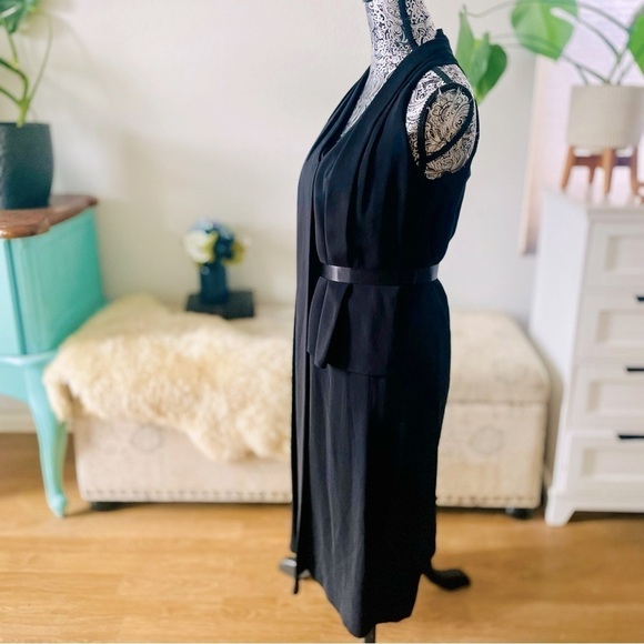 NWT Alexander Wang Belted Wrap Scarf Sleeveless Midi Cocktail Dress, Size 2 - Picture 9 of 13